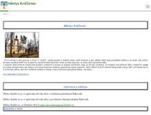 Tablet Screenshot of mestys-knezeves.cz